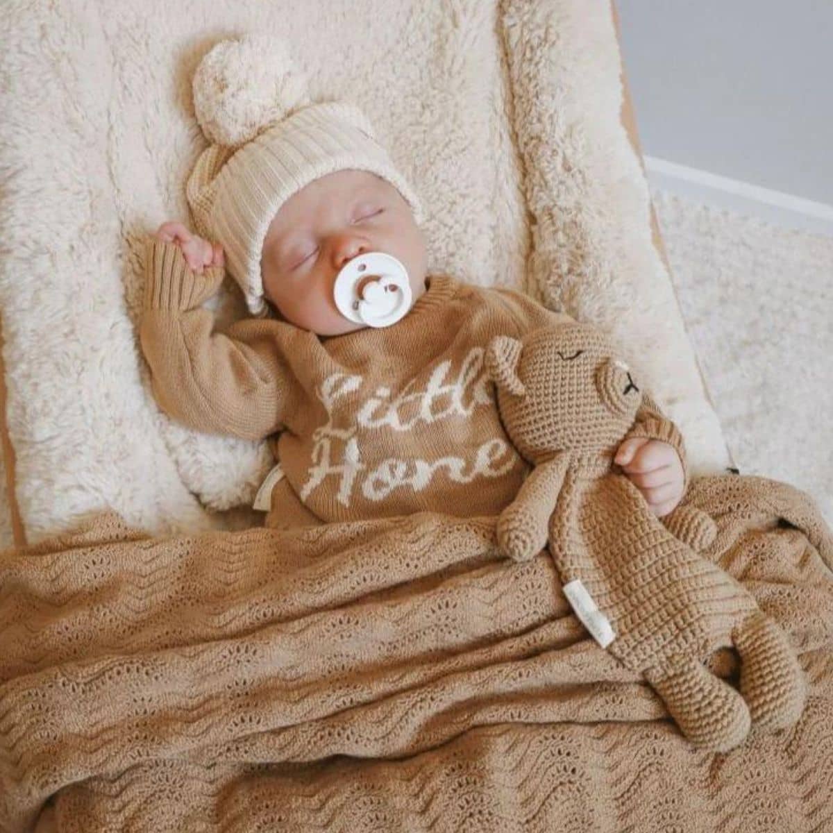 3 Little Crowns Cotton Knit Jumper - Little Honey - Image 5