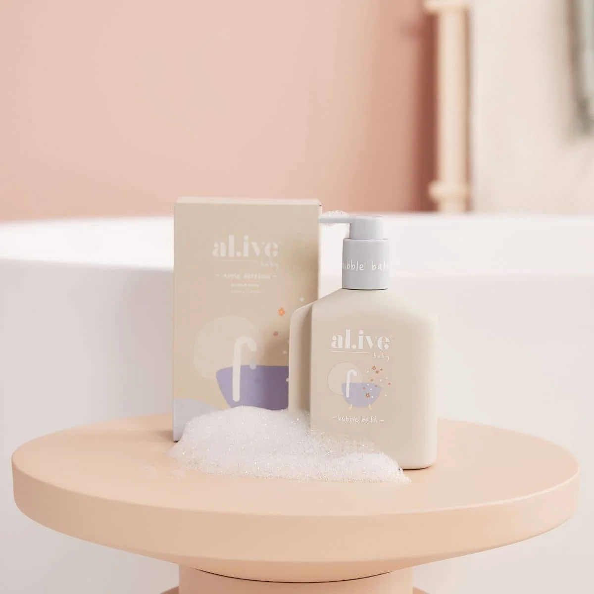 al.ive body Baby Bubble Bath - Apple Blossom - Image 3