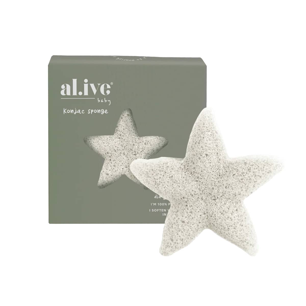 al.ive body Baby Konjac Sponge - White - Image 3