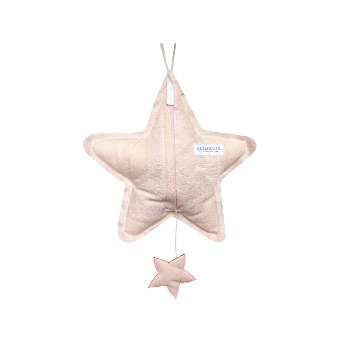 Alimrose Star Musical - 'Let it Be' - Pink Linen and Liberty Blue - Image 2