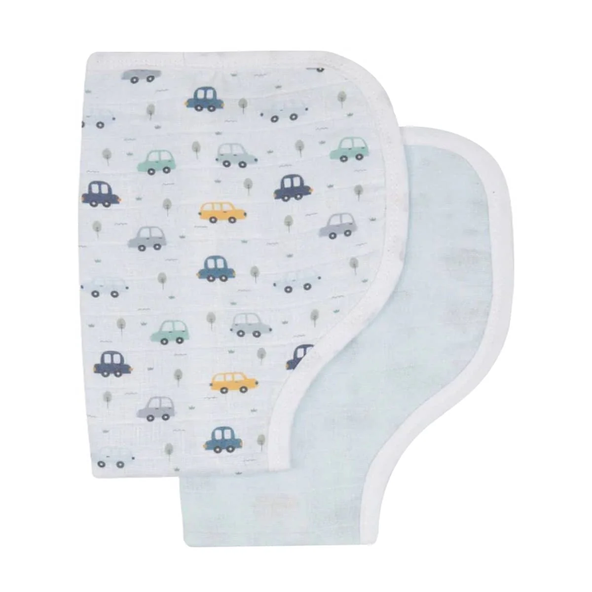 All4Ella Organic Burp Cloths - Beep Beep - Image 2