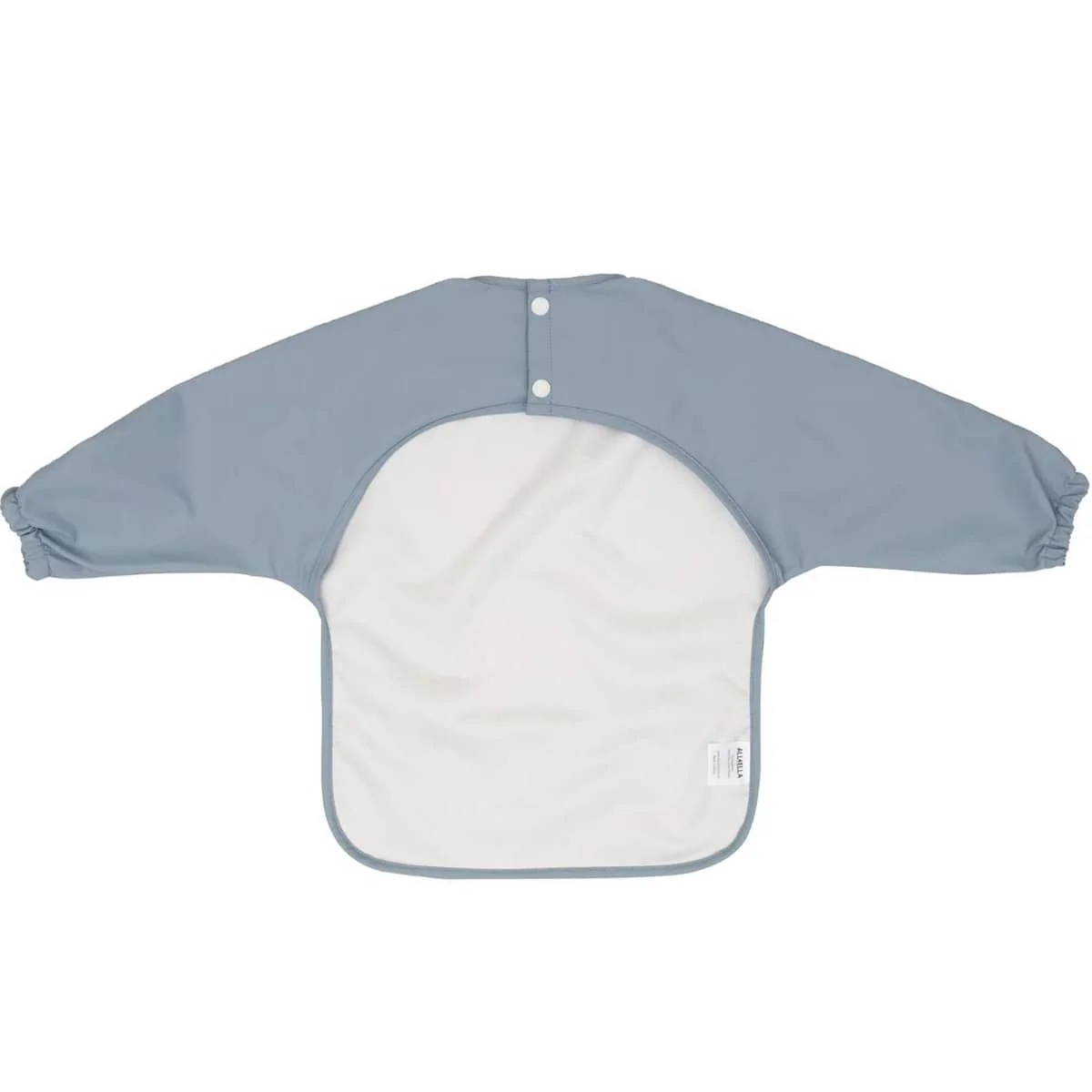 All4Ella Recycled Long Sleeve Bib - Two-tone Light Blue - Image 2