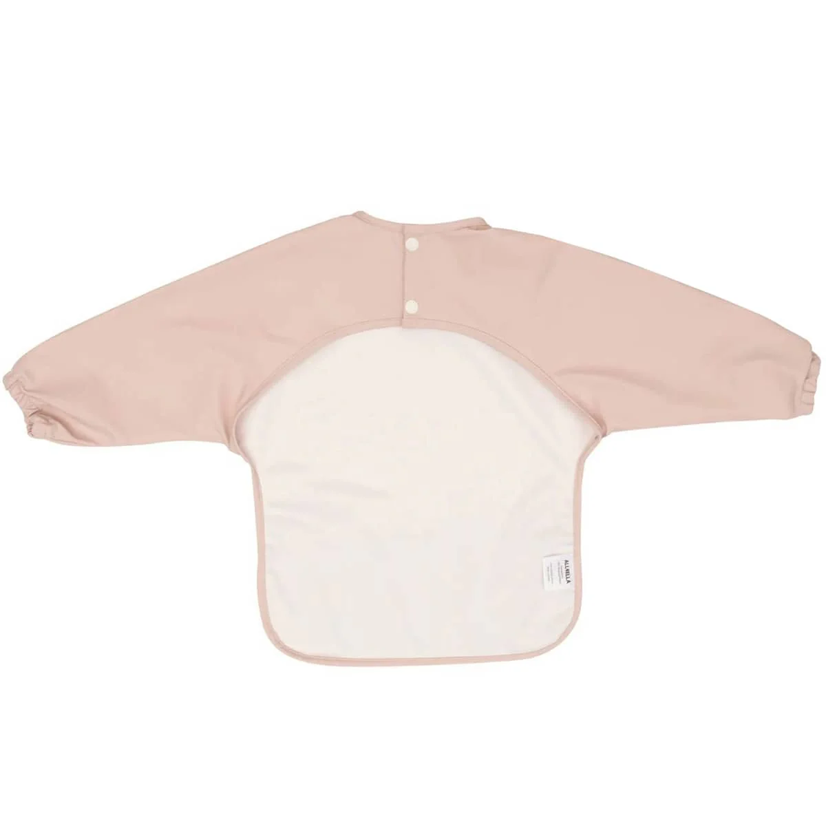 All4Ella Recycled Long Sleeve Bib - Two-tone Light Pink - Image 2