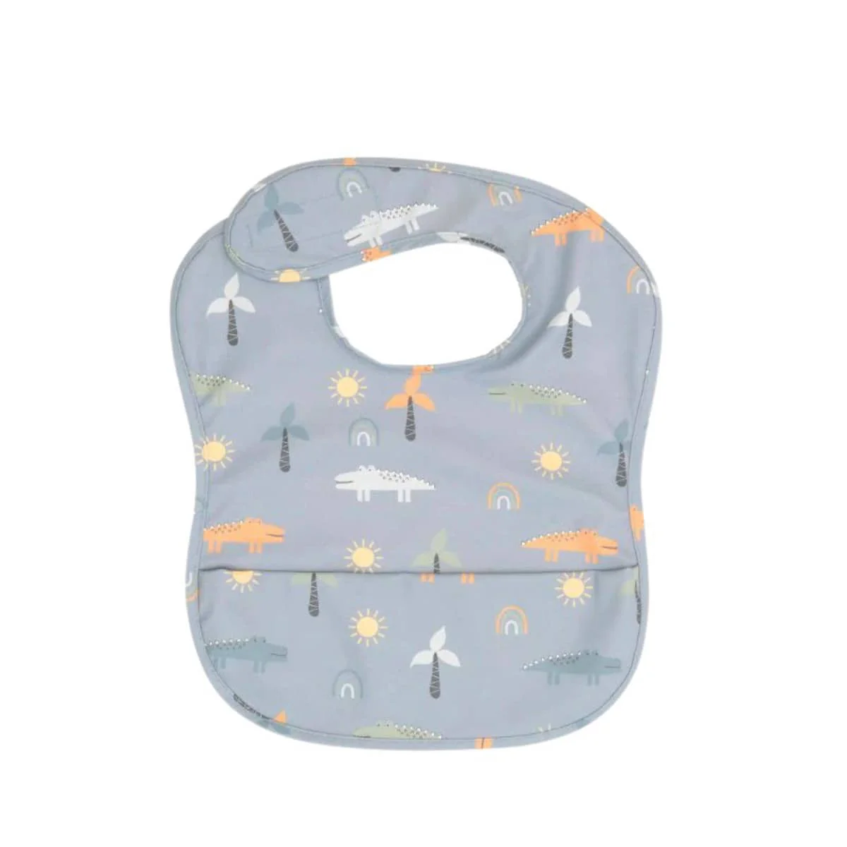 All4Ella Recycled Pouch Bib - Crocodile - Image 2