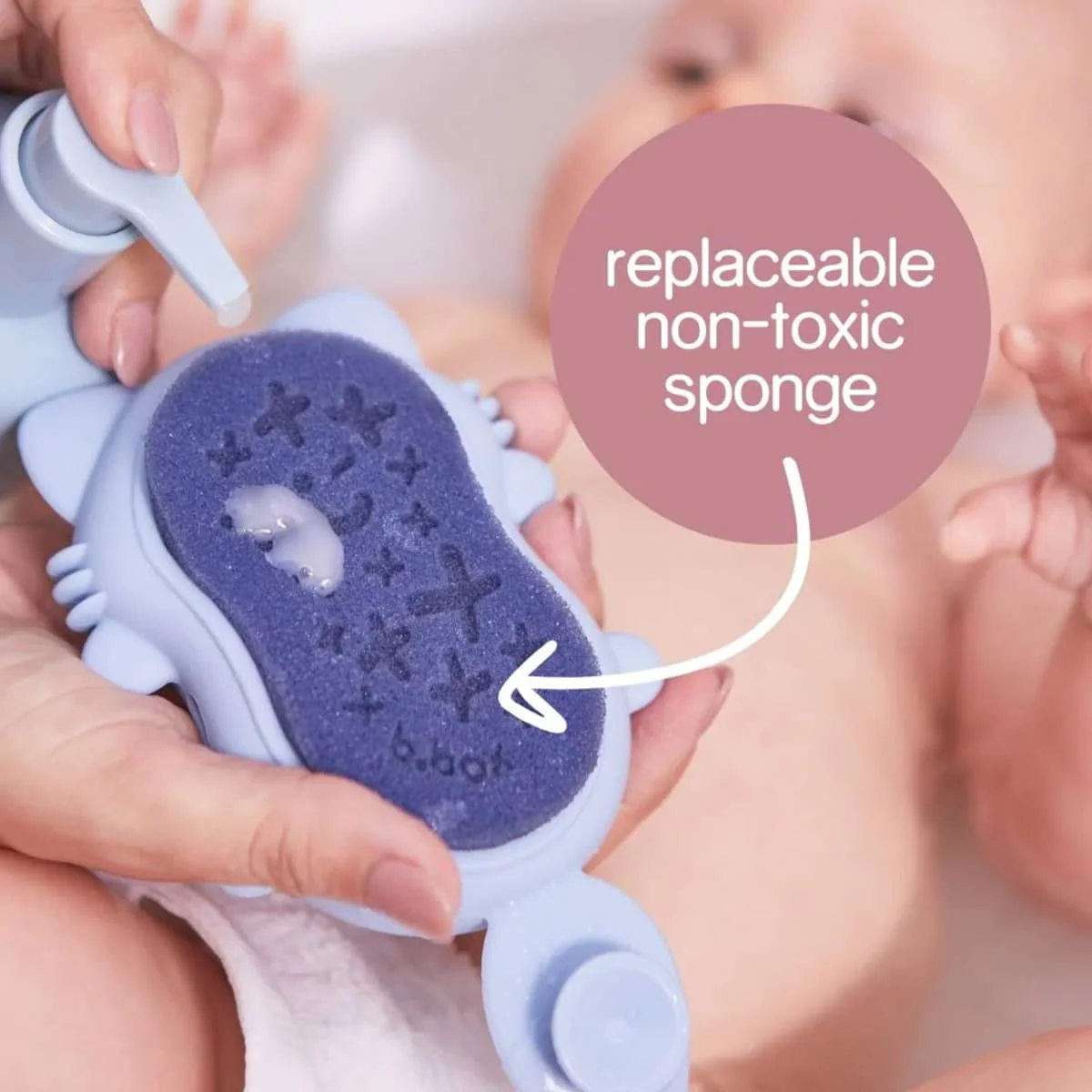 b.box Baby Bath Brush and Sponge - Image 5