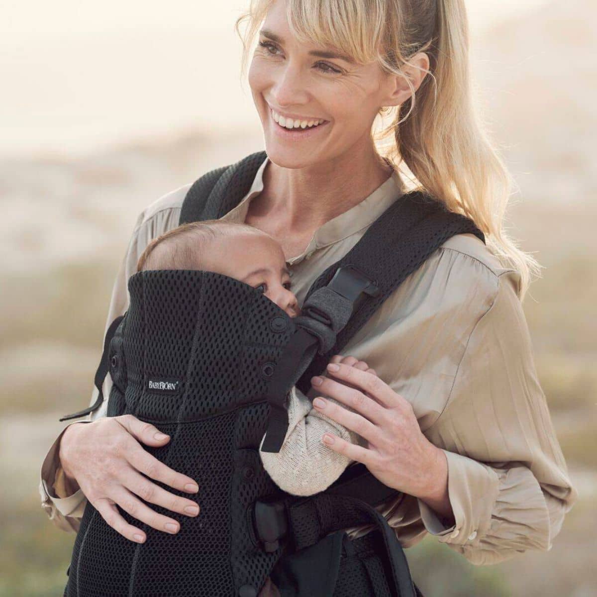 BabyBjorn Baby Carrier Harmony - Black 3D Mesh - Image 4