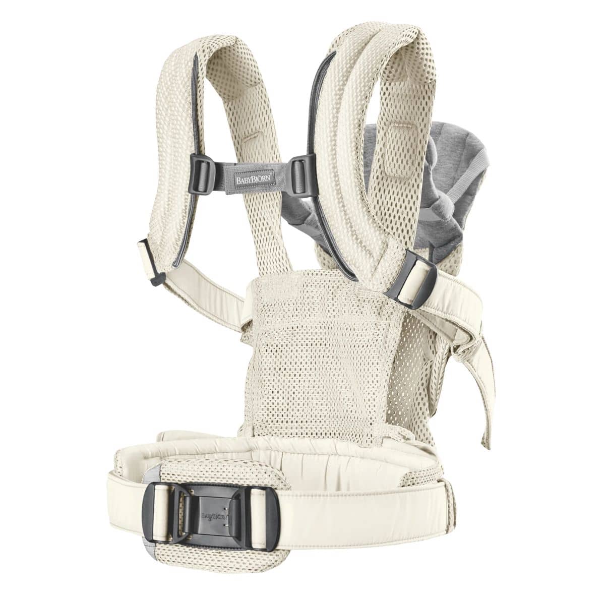 BabyBjorn Baby Carrier Harmony - Cream 3D Mesh - Image 9