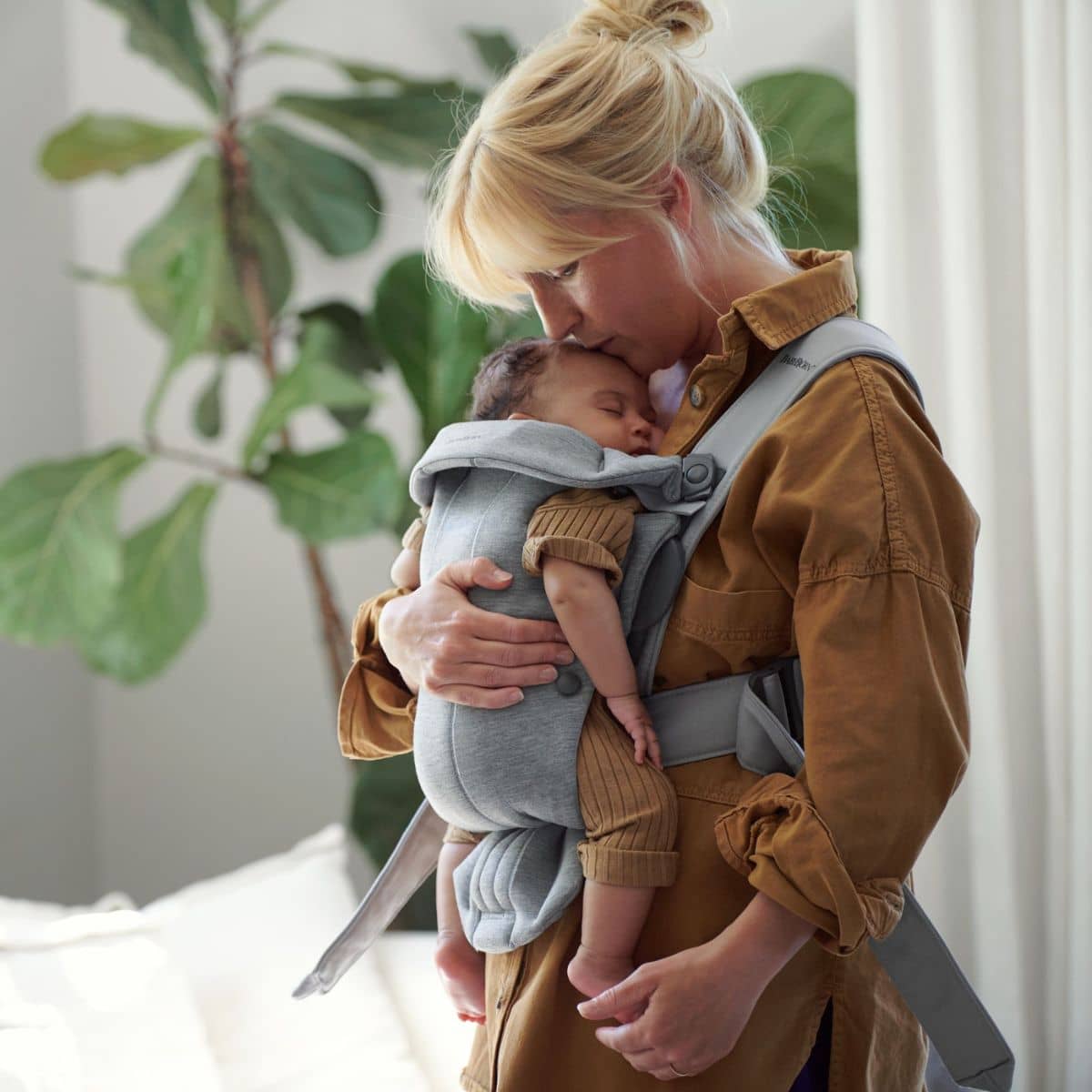 BabyBjorn Baby Carrier Mini - Grey 3D Jersey - Image 6