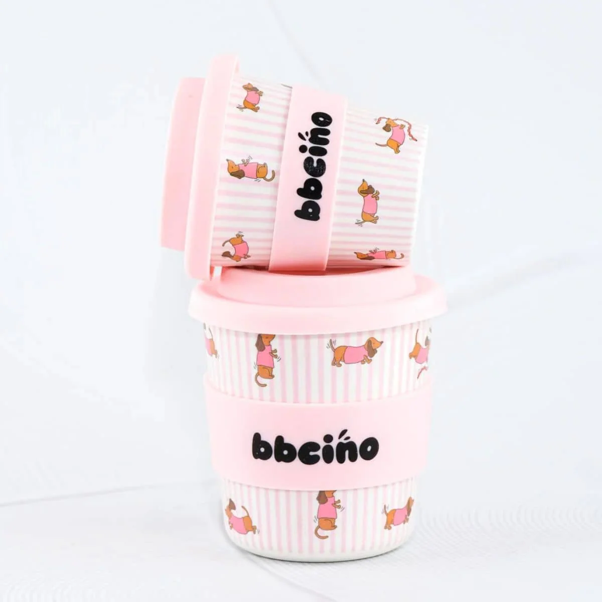 BBcino Reusable Cup - 120ml BBcino - Dash in Pink - Image 6