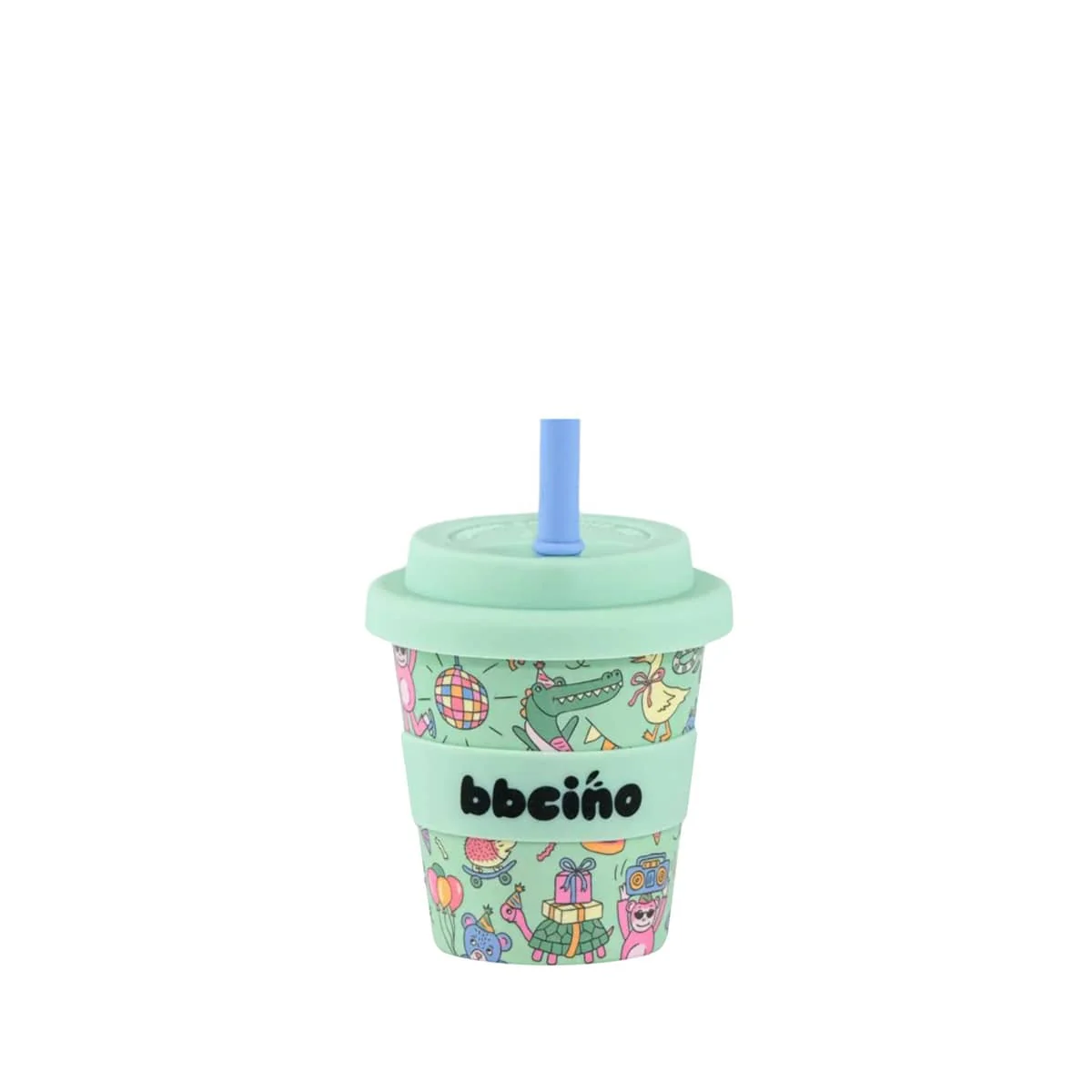 BBcino Reusable Cup - 120ml BBcino - Party Animal in Green
