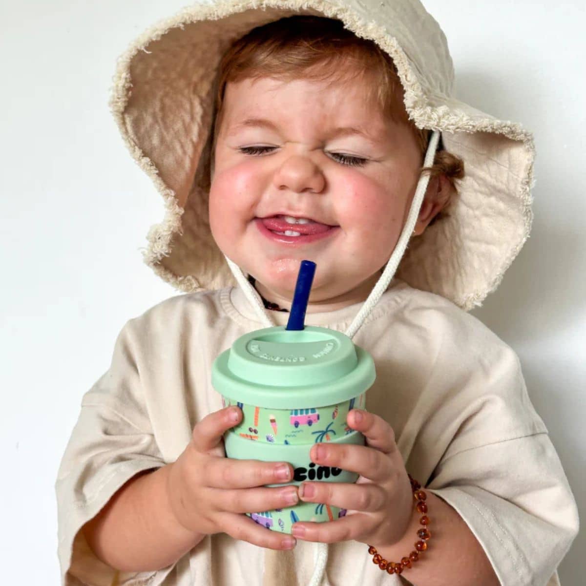 BBcino Reusable Cup - 240ml BambinoCino - Beach Bums - Image 2