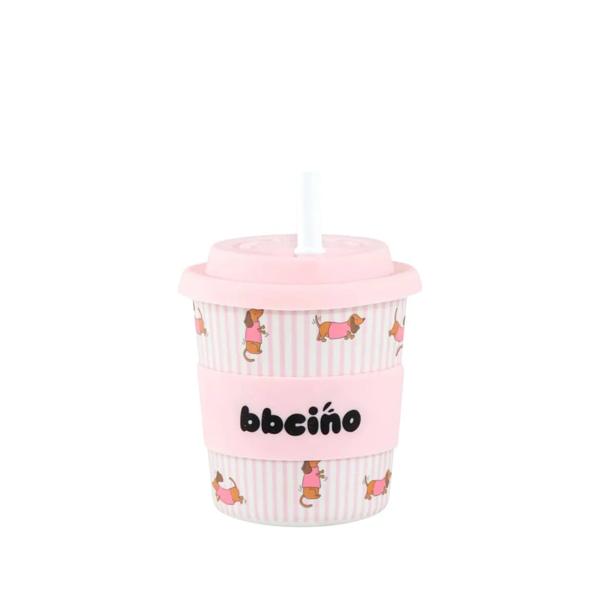 BBcino Reusable Cup - 240ml BambinoCino - Dash in Pink