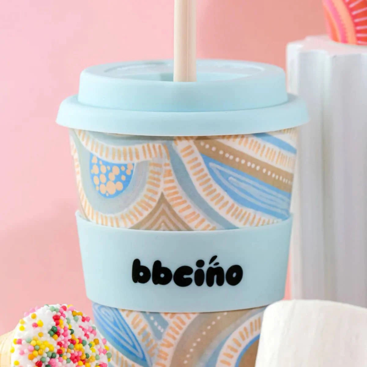 BBcino Reusable Cup - 350ml BiggieCino - Coast - Image 2