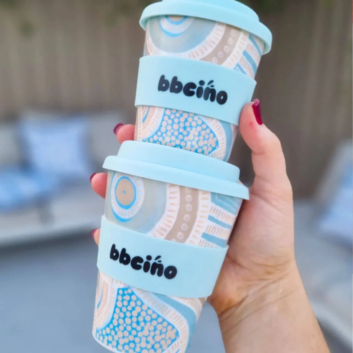 BBcino Reusable Cup - 350ml BiggieCino - Coast - Image 3