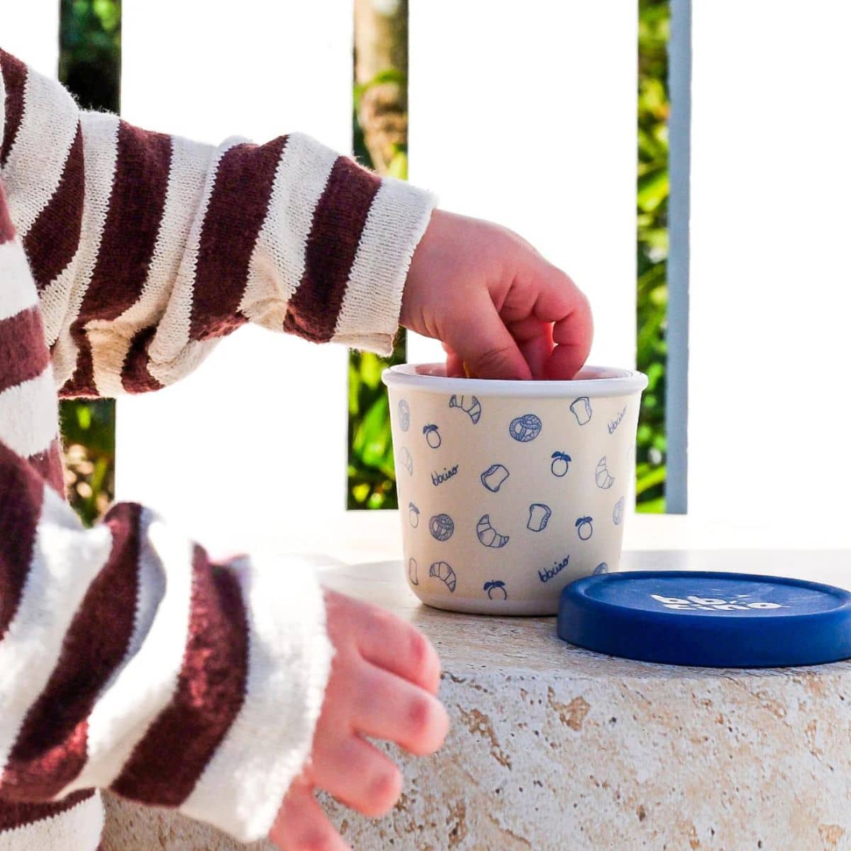 BBcino Reusable Snack Pot - 220ml Bamboo - Brunch-Kins - Image 2