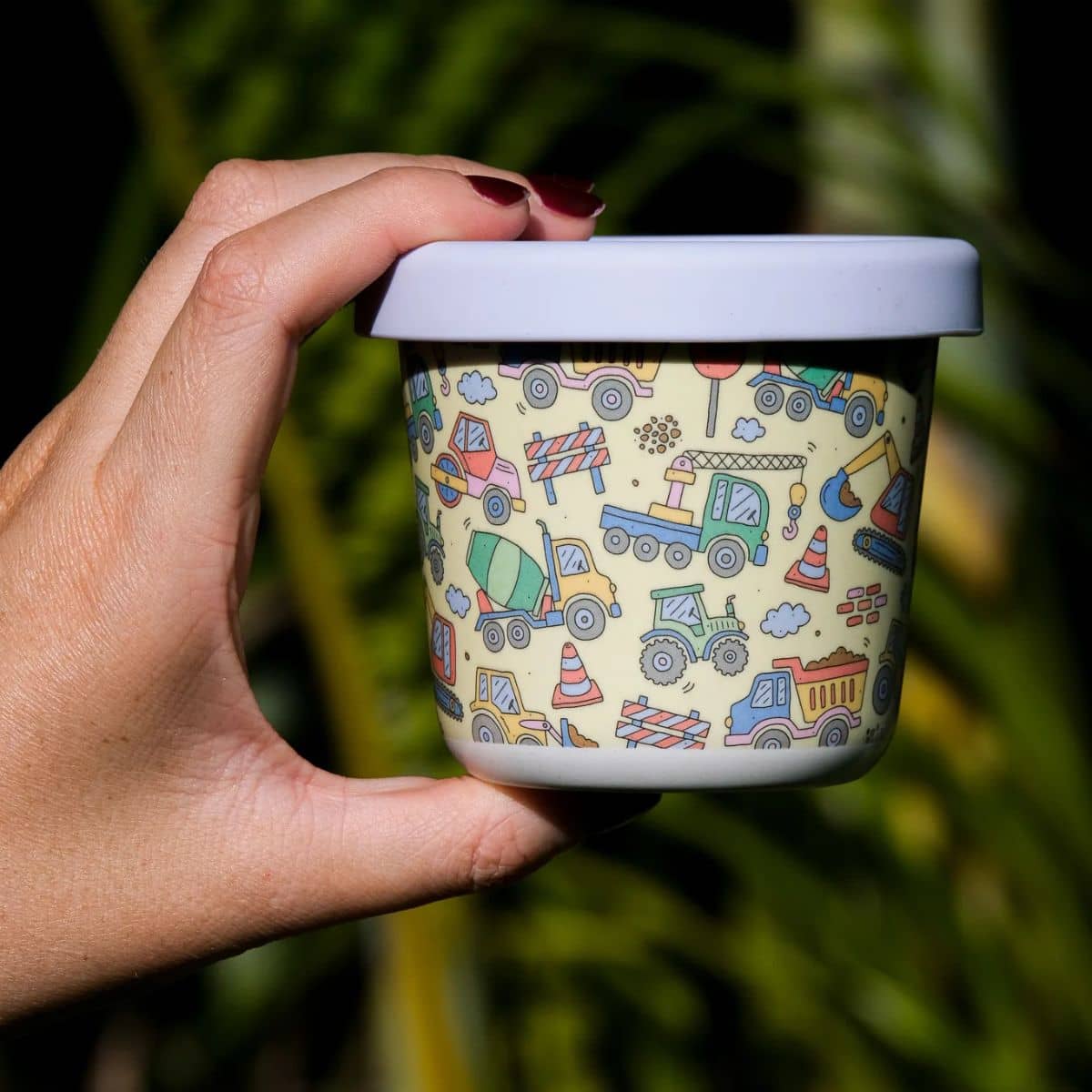 BBcino Reusable Snack Pot - 220ml Bamboo - Dig It - Image 3