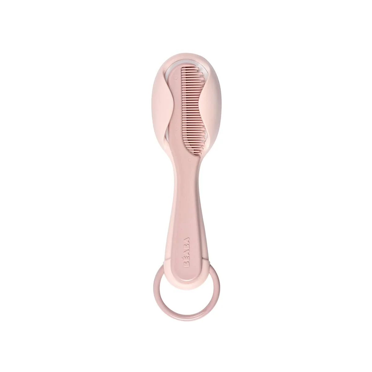 Beaba Baby Brush and Comb - Old Pink - Image 4
