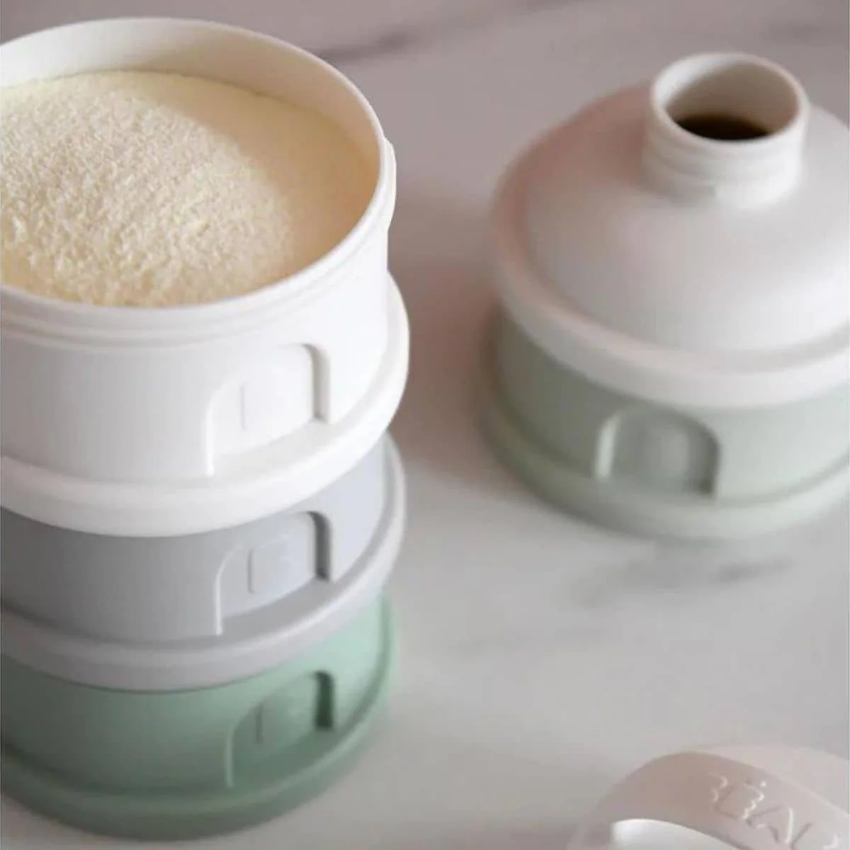 Beaba Formula and Snack Container - Sage Green - Image 3