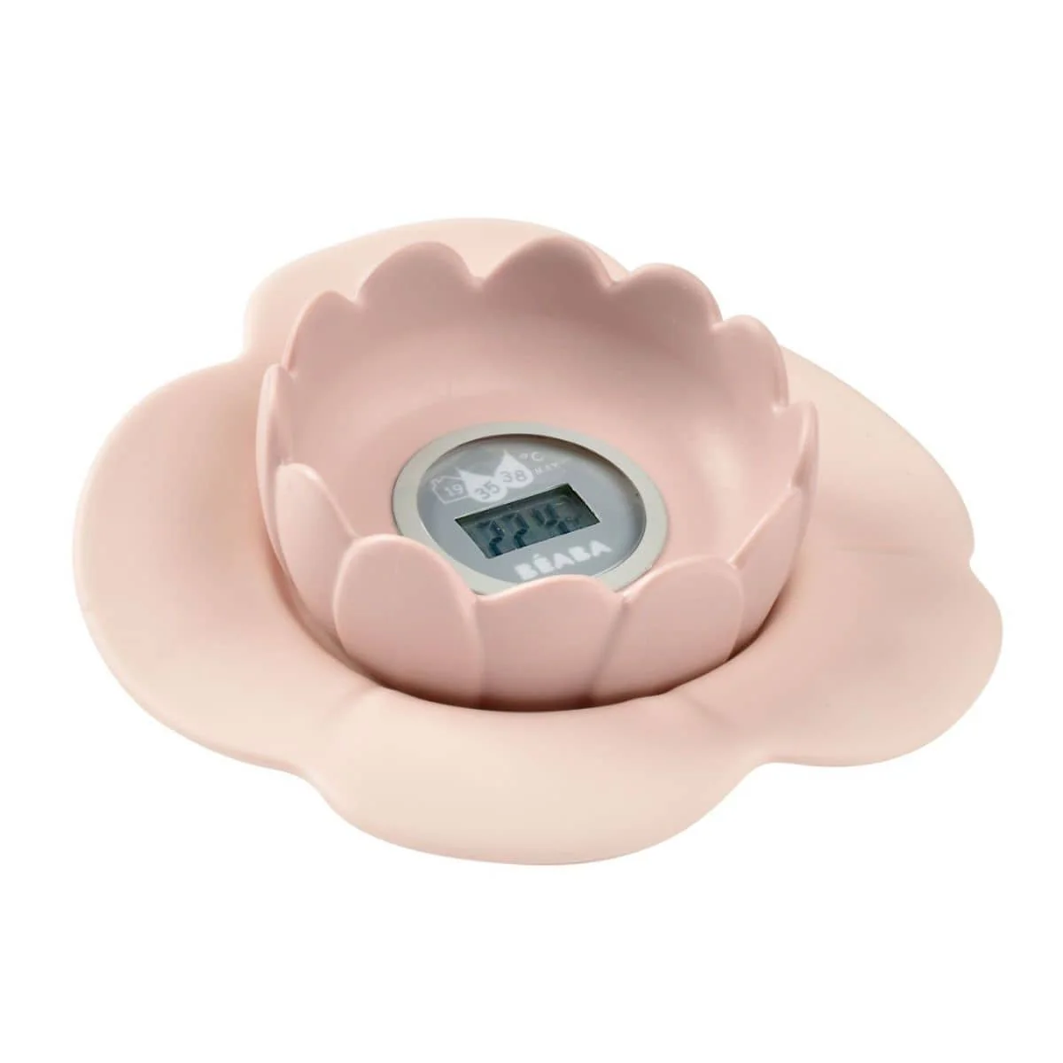 Beaba Lotus Digital Bath and Room Thermometer - Vintage Pink - Image 3