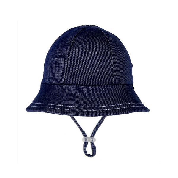 Bedhead Baby Bucket Hat with Strap - Denim - Image 7
