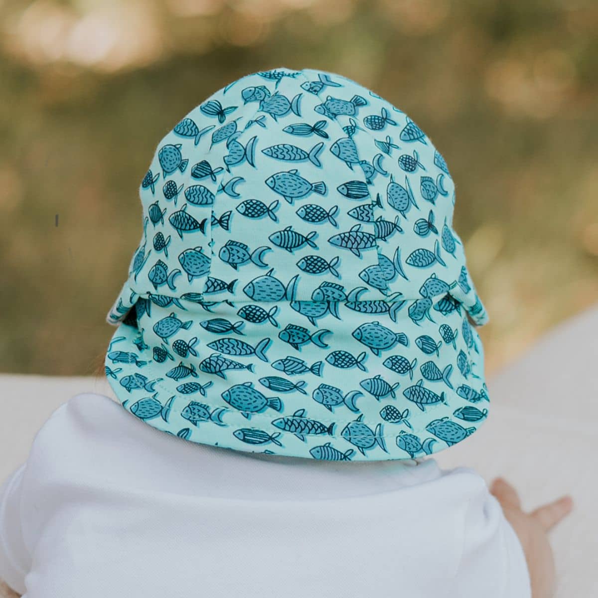 Bedhead Legionnaire Hat with Strap - Limited Edition - Fish - 0 to 3 Months - Image 3