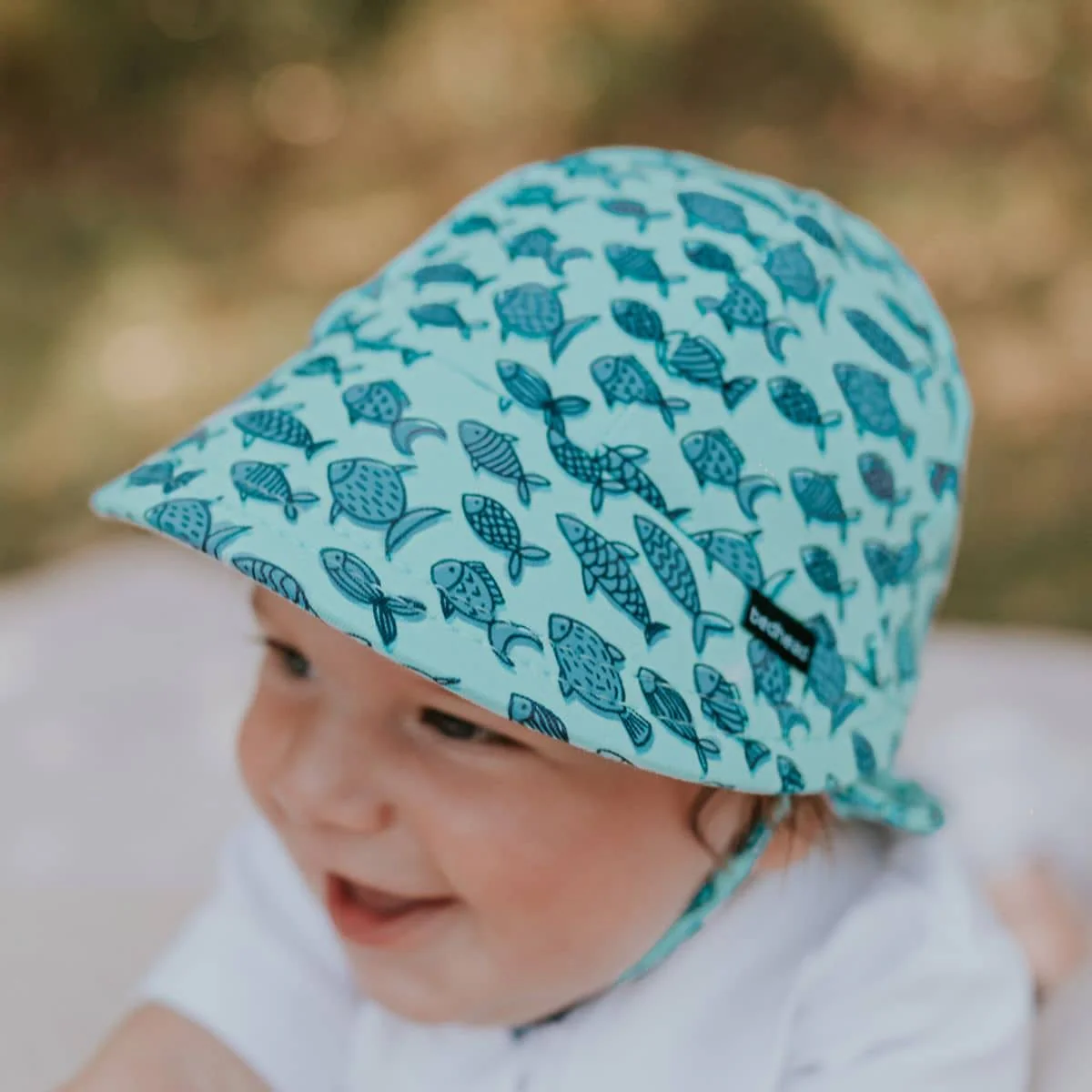 Bedhead Legionnaire Hat with Strap - Limited Edition - Fish - 0 to 3 Months - Image 4