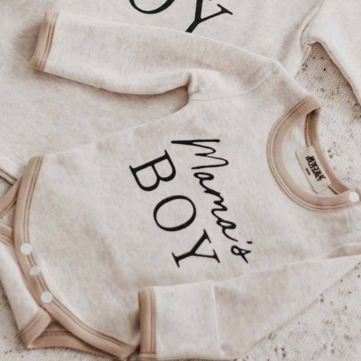 Bencer & Hazelnut Long Sleeve Bodysuit - Mama's Boy - Image 3