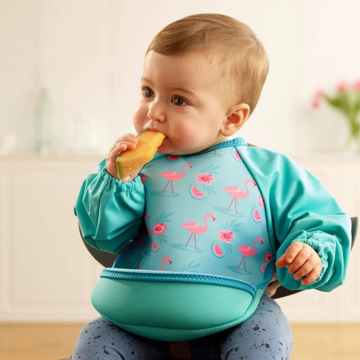 Bibetta UltraBib Bib with Sleeves - Flamingos - Image 3