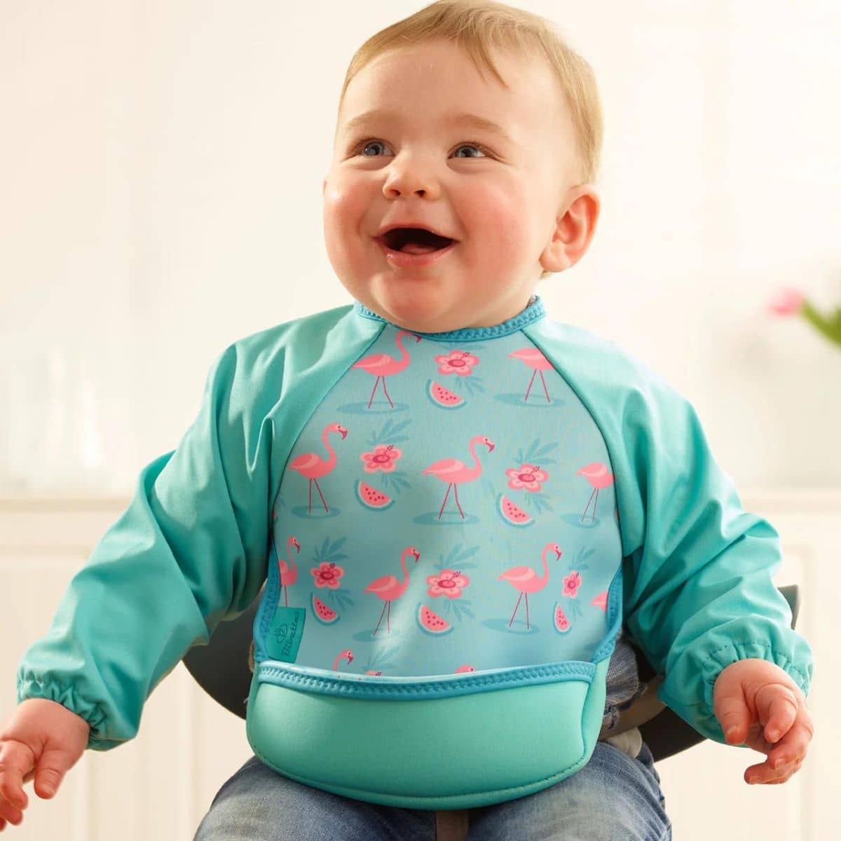Bibetta UltraBib Bib with Sleeves - Flamingos - Image 7