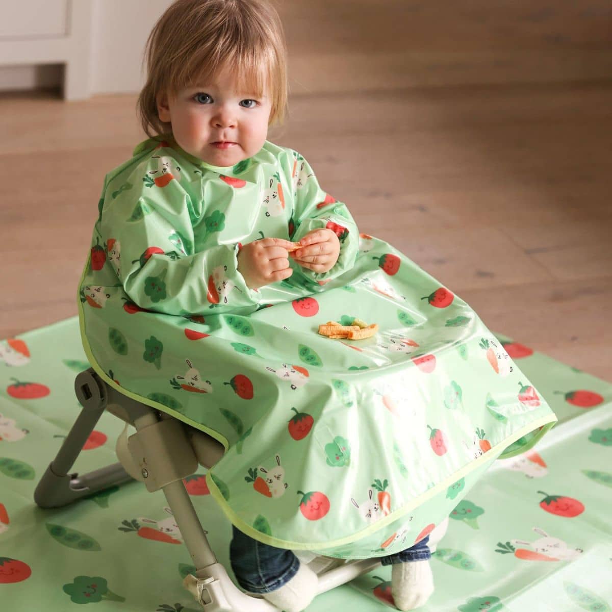 Bibetta Wipeezee XL Splash Mat - Green Bunny and Veg - Image 6