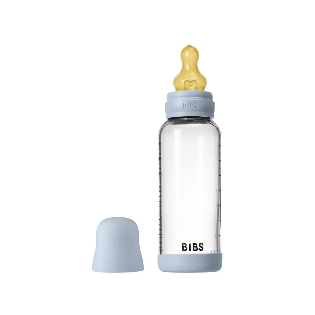 BIBS Baby Glass Bottle Set - Latex Teat - 240ml - Image 5