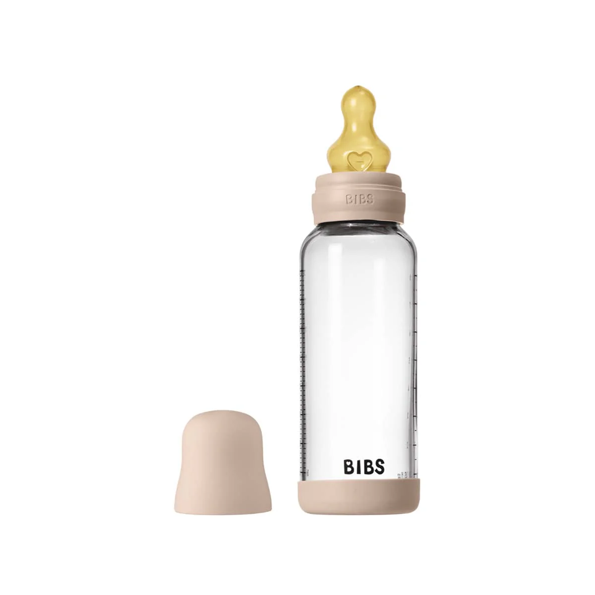 BIBS Baby Glass Bottle Set - Latex Teat - 240ml - Image 6