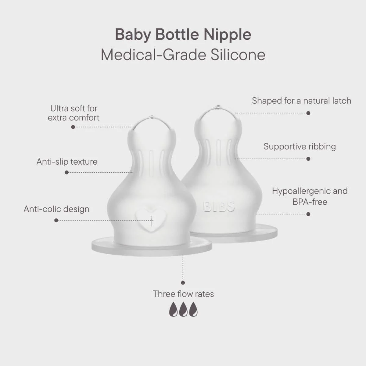 BIBS Baby PP Bottle - Silicone Teat - 150ml - Image 6