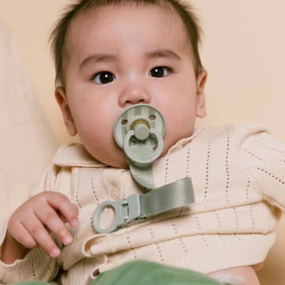 BIBS Colour Dummy + Loop Gift Set - Sage - Image 2