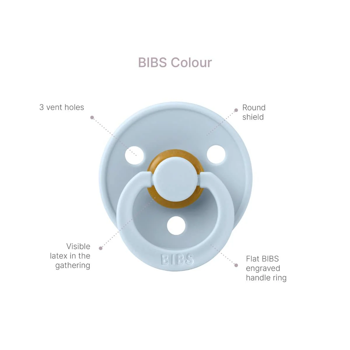 BIBS Colour Dummies - Round | Size 1 | Latex - Image 4