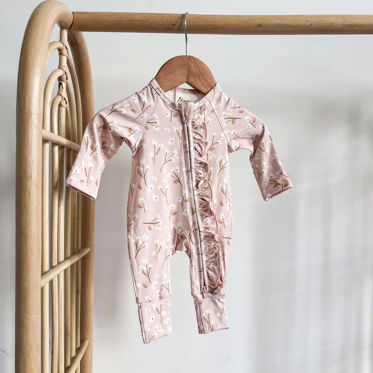 Blossom & Pear Bamboo Growsuit - Blushing Blooms - 0 to 3 Months - Image 4