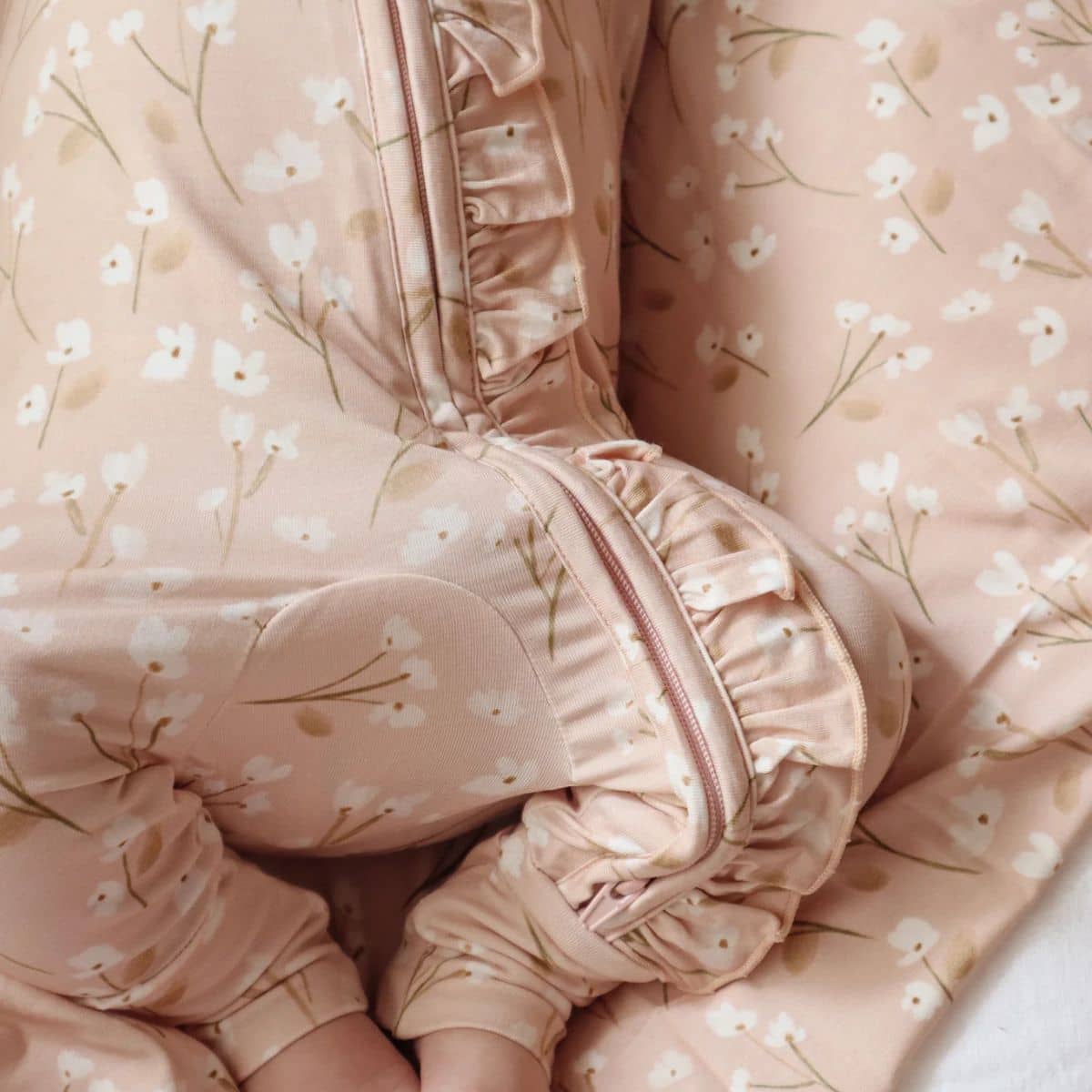 Blossom & Pear Bamboo Growsuit - Blushing Blooms - 0 to 3 Months - Image 6