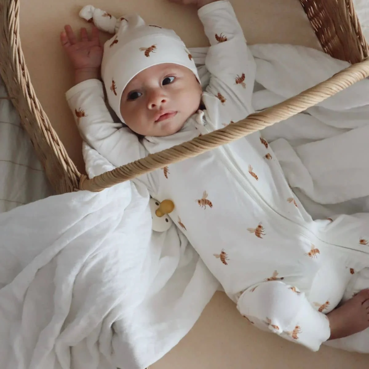 Blossom & Pear Bamboo Growsuit - Honey Bee - Image 6