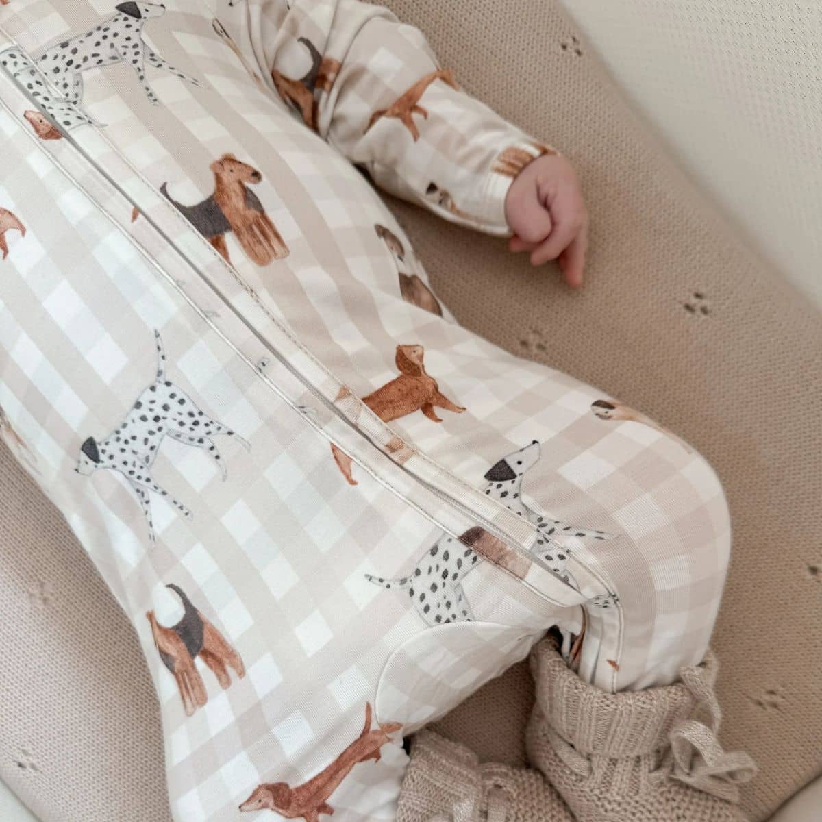 Blossom & Pear Bamboo Growsuit - Puppy Picnic - Image 12