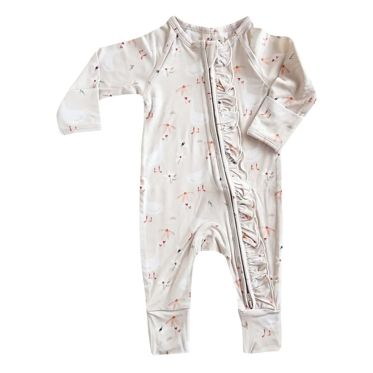 Blossom & Pear Bamboo Growsuit - Spring Meadow - Newborn
