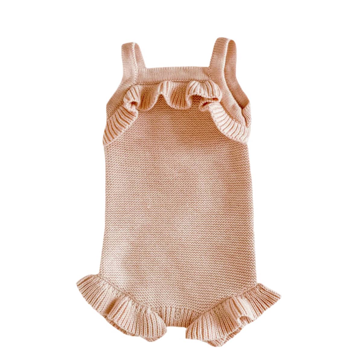Blossom & Pear Frill Knit Romper - Pink Lemonade - 3 to 6 Months
