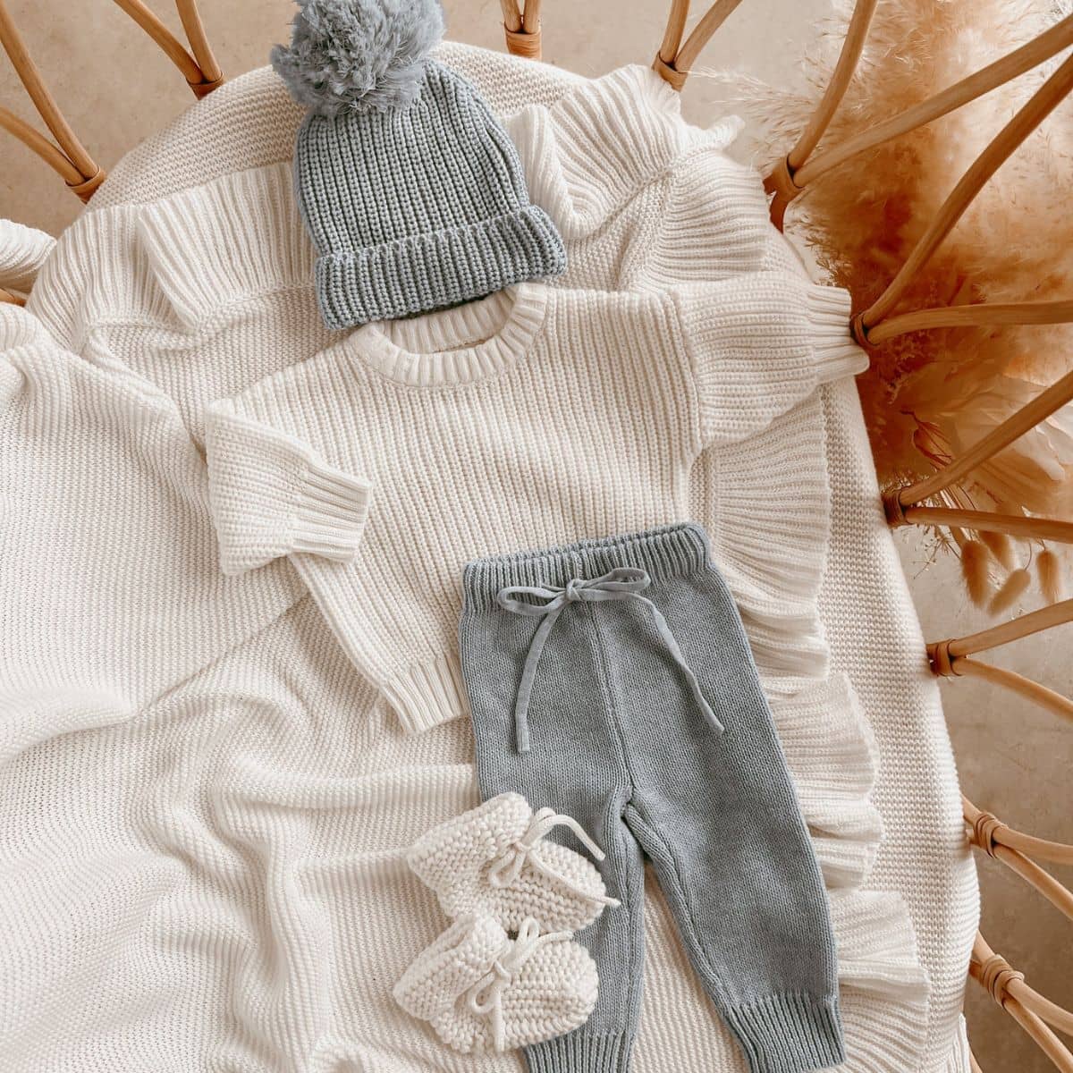 Blossom & Pear Mini Knit Sweater - Milk - Image 6