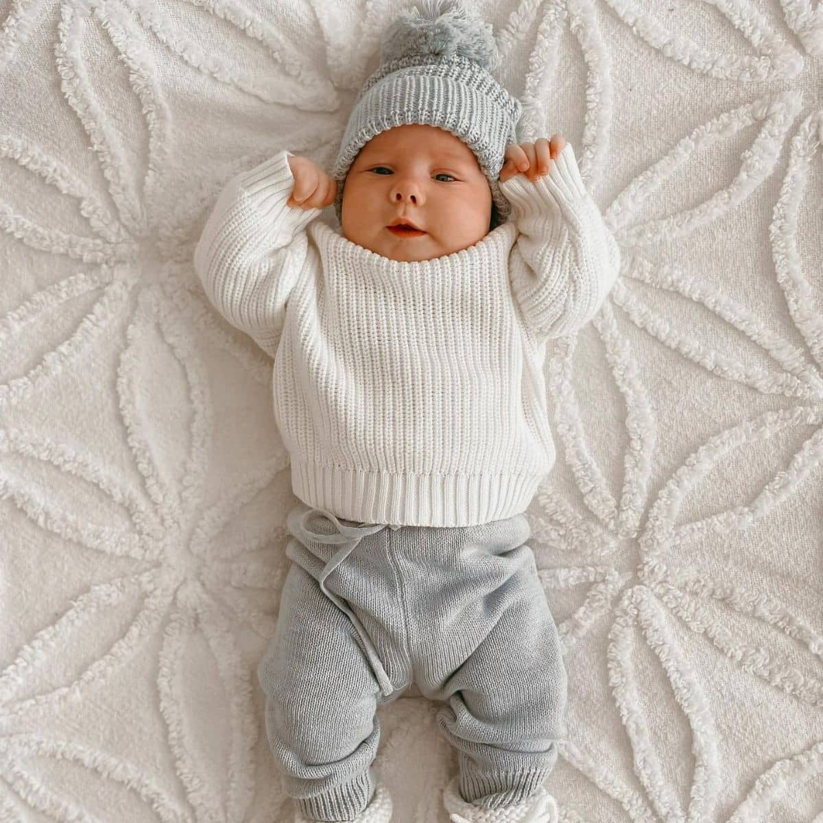 Blossom & Pear Mini Knit Sweater - Milk - Image 8