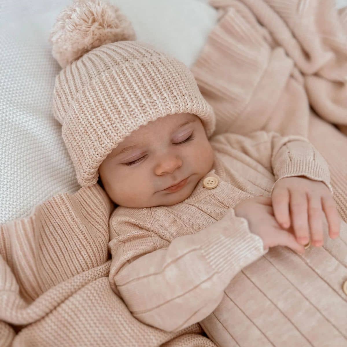 Blossom & Pear Ribbed Knit Romper - Pink Lemonade - Scallop - Image 2