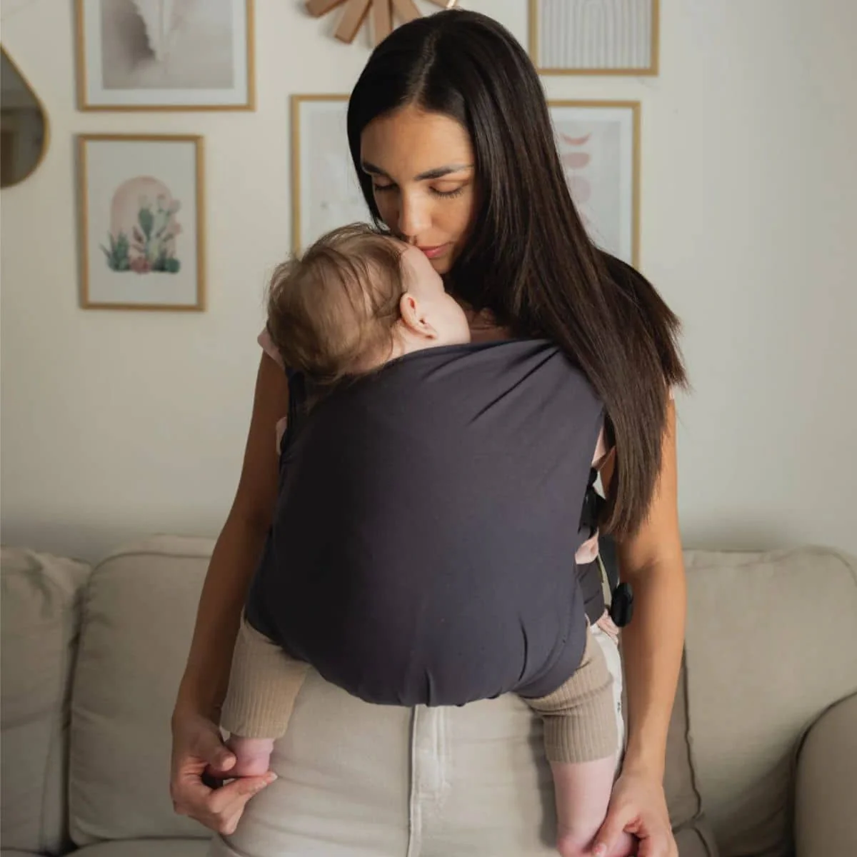 Boba Bliss Buckled Wrap Carrier v2 - Charcoal - Image 5
