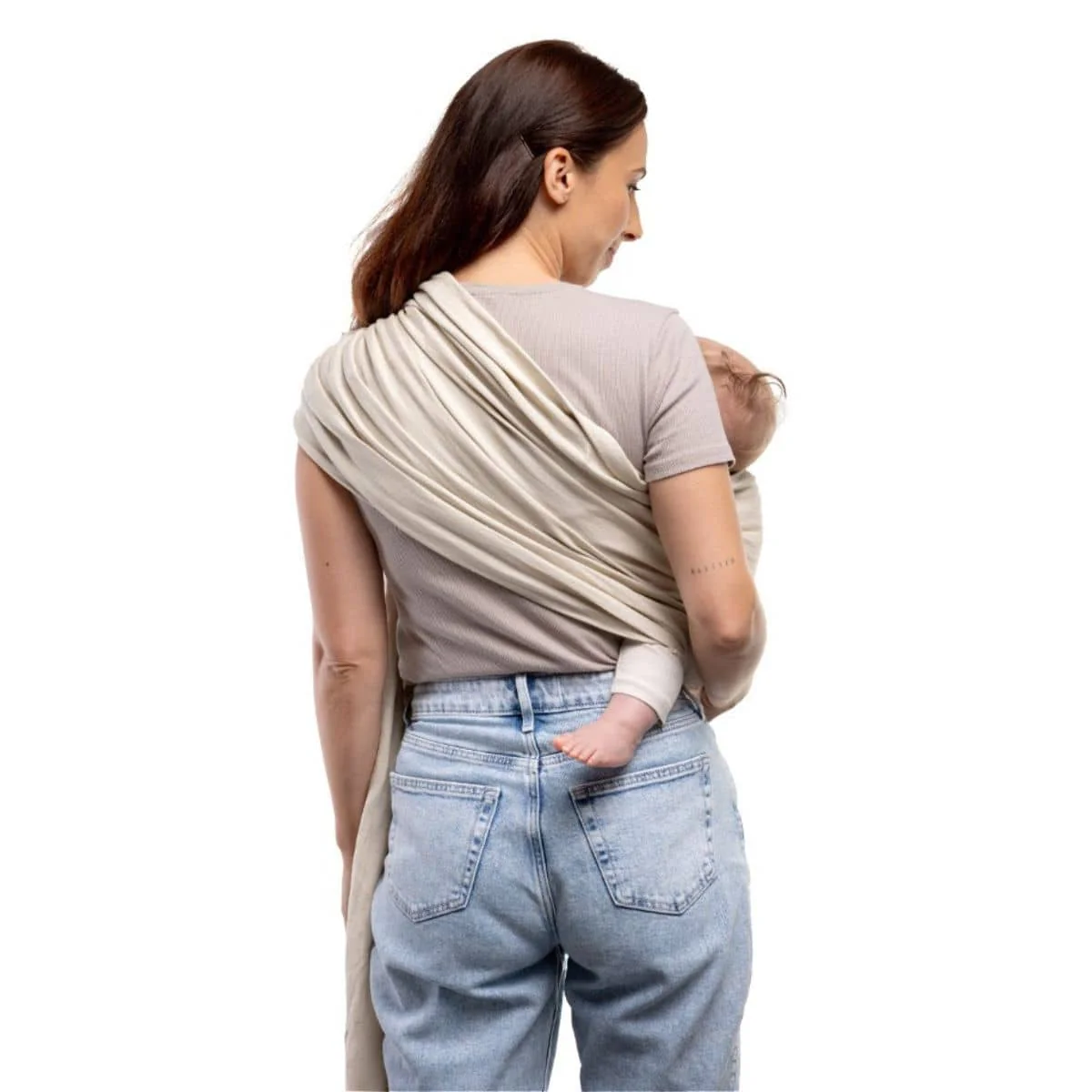 Boba Linen Ring Sling - Pampas - Image 8