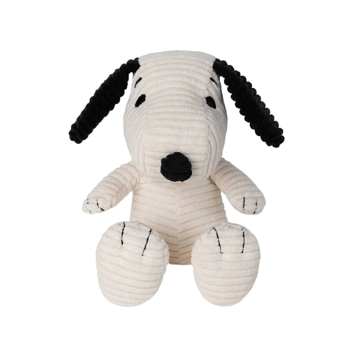 Bon Ton Toys Snoopy Sitting Corduroy Plush Toy - Cream - Image 4