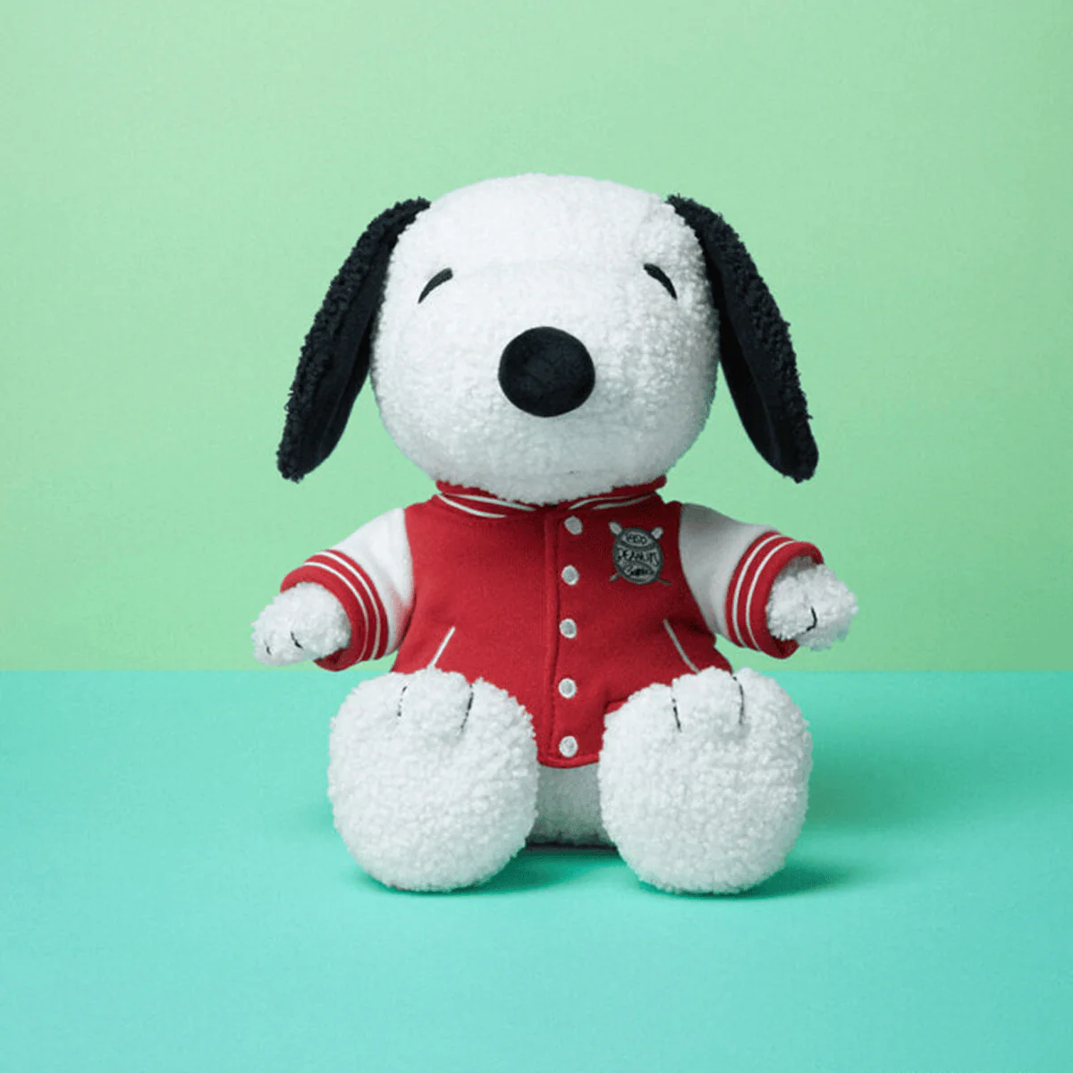 Bon Ton Toys Snoopy Sitting with Varsity Jacket Plush Toy - Image 2