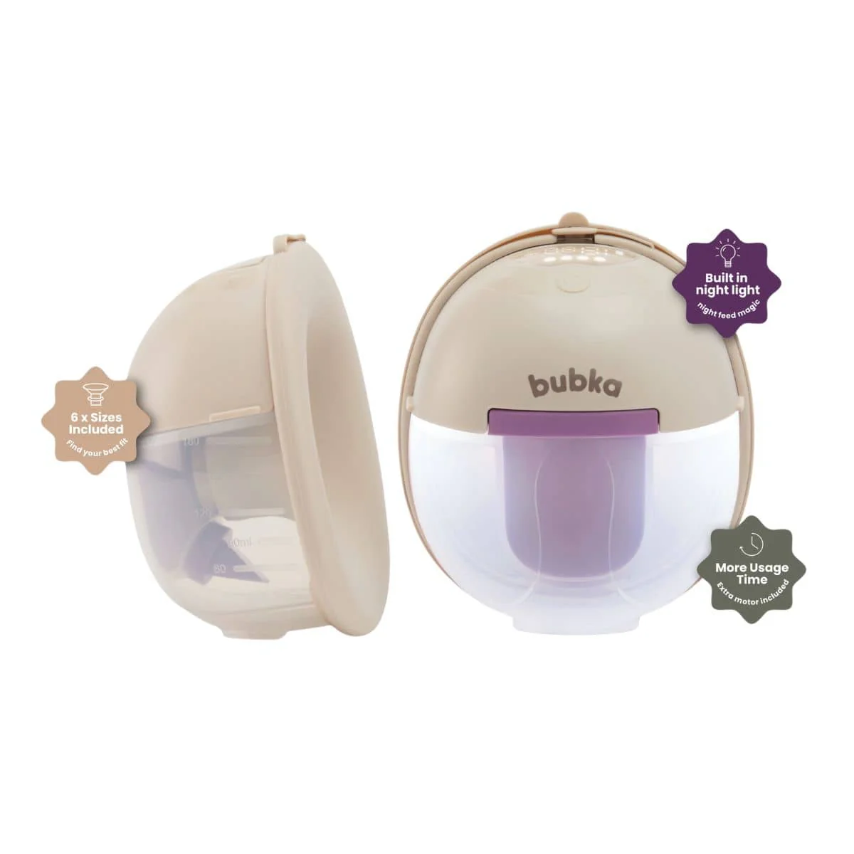 Bubka Glow Wearable Double Breast Pump Kit - Image 7