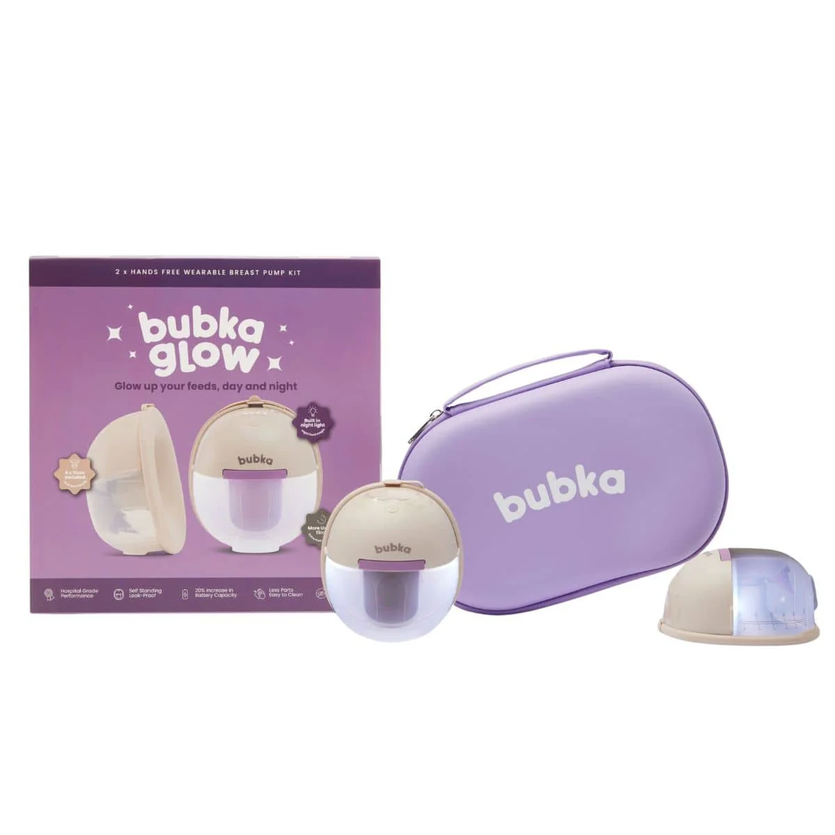 Bubka Glow Wearable Double Breast Pump Kit - Image 9